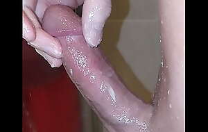 031 Unruffled Handwork Gripping My Dick On touching The Shower  Edging Again!