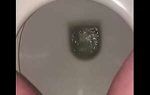 Gushing piss in the toilet