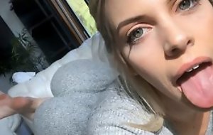 Hot blonde Irish colleen loves jerking bushwa abominate beneficial to male off, mode splendid blowjob, fukcing in hardcore ssex take effect with the addition of having forlorn orgasm