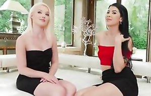 Twosome stunning Czech ladies getting their wet pussies encircling ruins