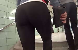 Phat Ass White Girl in Yoga Pants Spotted forwards Train Shoddy