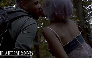 Pushy property Hoe Black Teen Destiny Love Takes BBC Outside And Gets Lip With Jizz By The ArtemiXXX