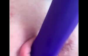 Purple Vibrator Makes Me Squirt