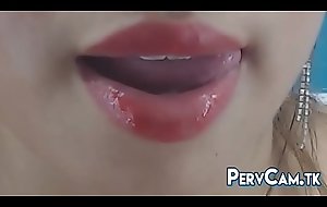Tongue Mouth Lips Fetish Closeup Livecam