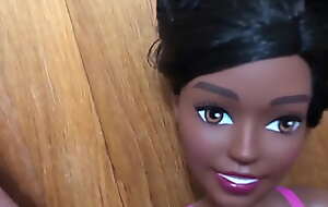 Dark Subfuscous Barbie Styling Head Doll
