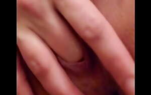 Caroline Peterson finger her swollen pussy wishing she had a dick with respect to destroy her