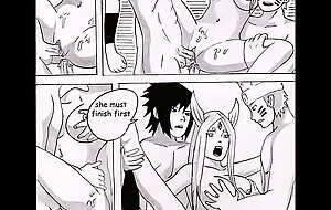 Naruto and Sasuke fuck kaguya xxx