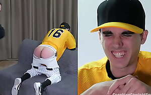 Straight Twink Spanked with respect to a Baseball Uniform