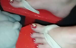 Geisha L red japanese Geta 25 cm brazen heels crush Toy bear (video unannounced version)