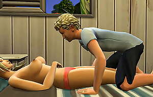 Mom and Descendant have sex inhibit this chab visits her in her room during the night in the motor hotel where they were staying on vacation
