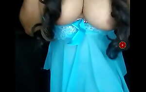 Desi Girl showing that guy  big boobs on video call