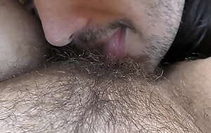 Licking hairy mature pussy till orgasm