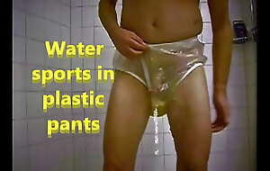 Water sports in plastic pants 