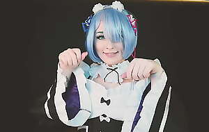 Rem loves anal plus long toys - Cosplay Spooky Boogie Rem Re Zero Maid