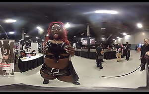 Rhea Deity gives me a body tour in 360 degree VR at EXXXotica NJ 2021