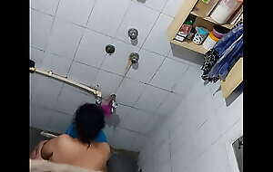 Spying first of all Indian aunty bathing part 3