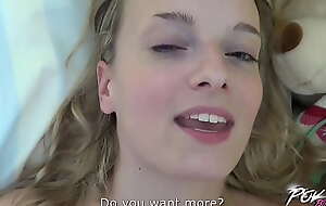 Sleepy beauty is surprised in the matter of hard locate increased by internal cum in POV style