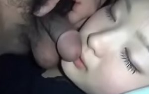 Jizzing inside of my Japanese girlfriend  while that babe sleeps PornJizzy.com