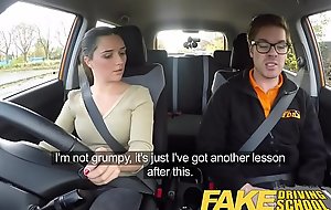 Fake driving bus little english legal adulthood teenager receives drilled after her lesson