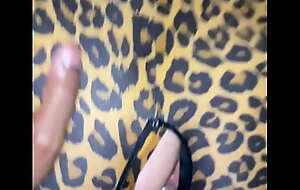 tight amateur tgirl PAWG in leopard catsuit blacked together with stretched by bbc