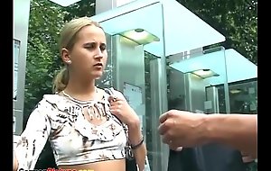 German teen picked be proper of her First porn casting