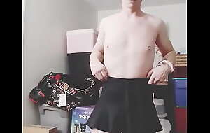 menacing thong menacing mini skirt sissy femboy