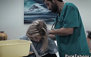 Pussyfucked legal age teenager takes doctors dick