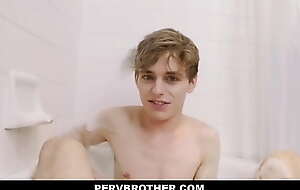 Blonde Twink Stepbrother Fucked By Older Stepbrother In Bath Tub POV - Alex , Zach Brenton