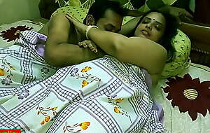 Indian hot xxx Innocent Bhabhi 2nd time sex beside husband friend!! Please don't cum inside!