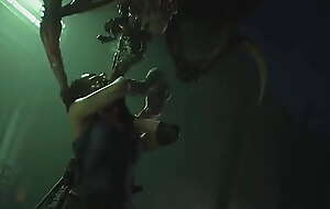 Jill Valentine deepthroat Spider Resident evil 3