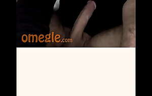 Hairy cock teen cums for long cock man on Omegle