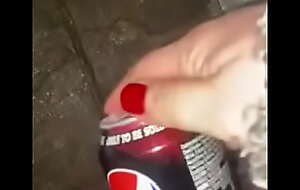 Big pussy can reconcile an entire soda can