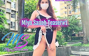 Teaser#1 Miyu Sanoh - Experimental Filipina Blue Engrave No Panties Flashing Outdoors - Teaser Video #1 - XXX Pinay Garbage