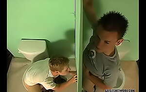 Nevin and Braden Intrigue b passion in Public Bathroom