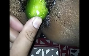 Desi dark penis strumpets eating cucumber