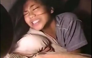 Young asain teen does heir first anal