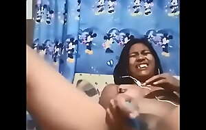 Grown-up Pinay Fucks Knife in Cum-hole