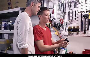 Skinny Twink Step Son Fucked By Dad In Garage - Bill Farnsworth, Peter Pounder
