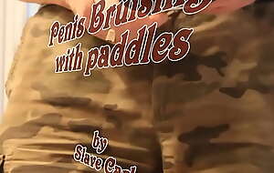 Slave Carl's Penis Bruising Paddles