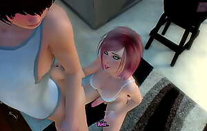 Cartoon Story: Tranny Step-Sister enticed Hermaphroditical Step Brother
