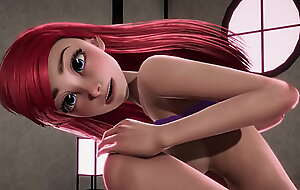 Redheaded Little Mermaid Ariel acquires creampied by Jasmine - Disney Porn