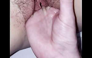 Wet pussy with four fingers deep