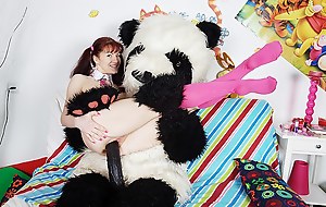 Sexy spread out fucks with reference to hideous panda bear