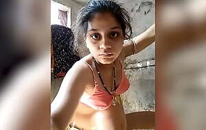 Desi Bhabhi bathing and rubbing boobs