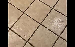 Peeing above Kitchen floor