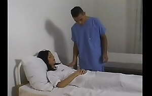 After examination, a muscular doctor fucks a naughty brunette anent various positions on a hospital bed