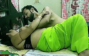 Indian sexy milf bhabhi surprised..!! Husband send his boss to fuck her!! Halloween sex