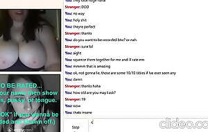 Chubby Teen with Huge Tits Does Whatever I Say on Omegle