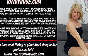 Sindy Rose anal fisting and giant sinister dong take her prolapse asshole