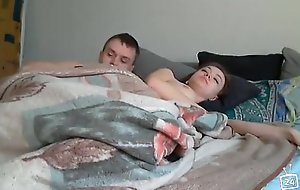 Brother and sister fuck unaffected by mommy abode